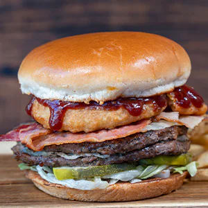 Chipotle BBQ Bacon Double Cheeseburger
