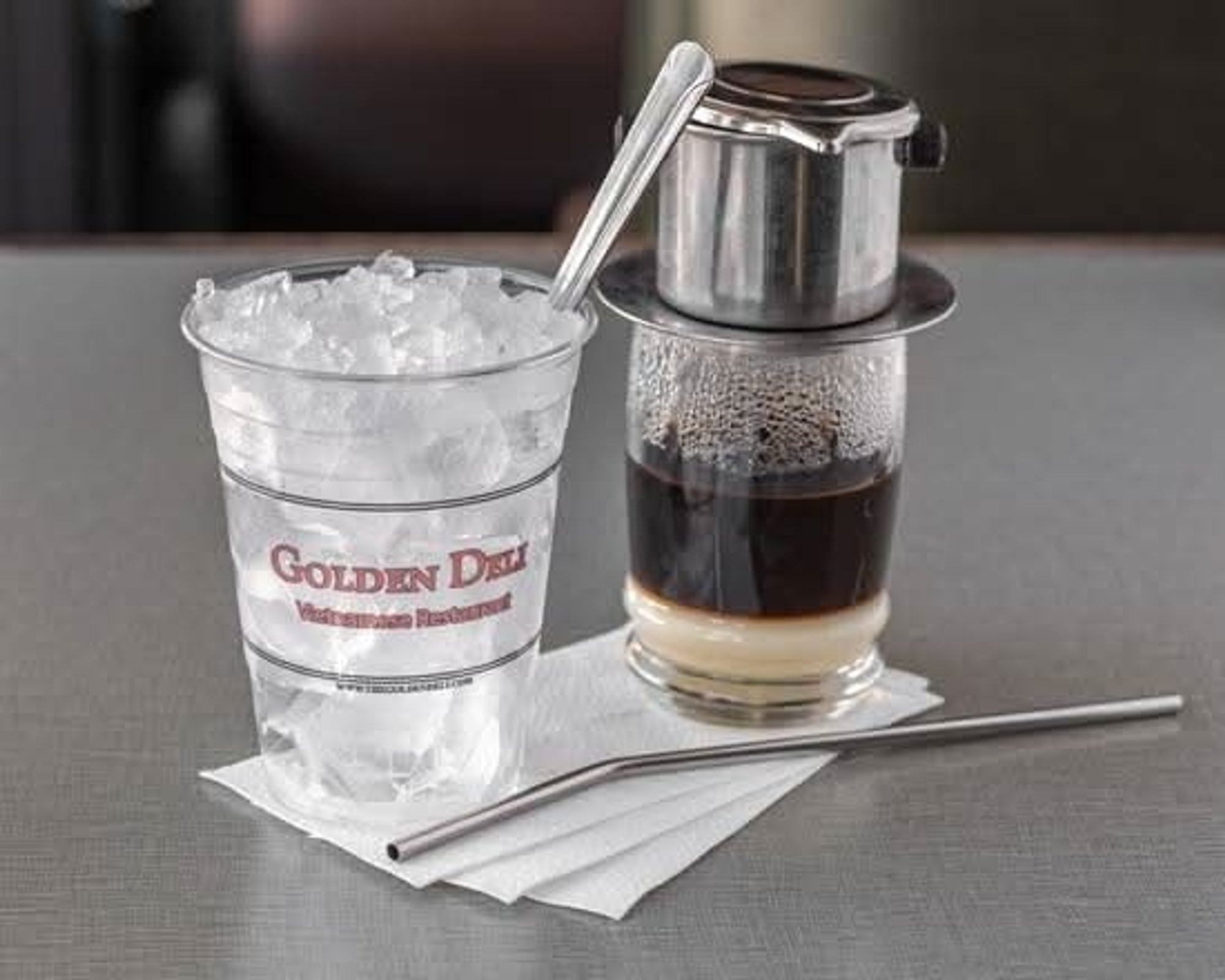 Hot French Roasted Coffee with Condensed Milk / Ca Phe Sua Nong