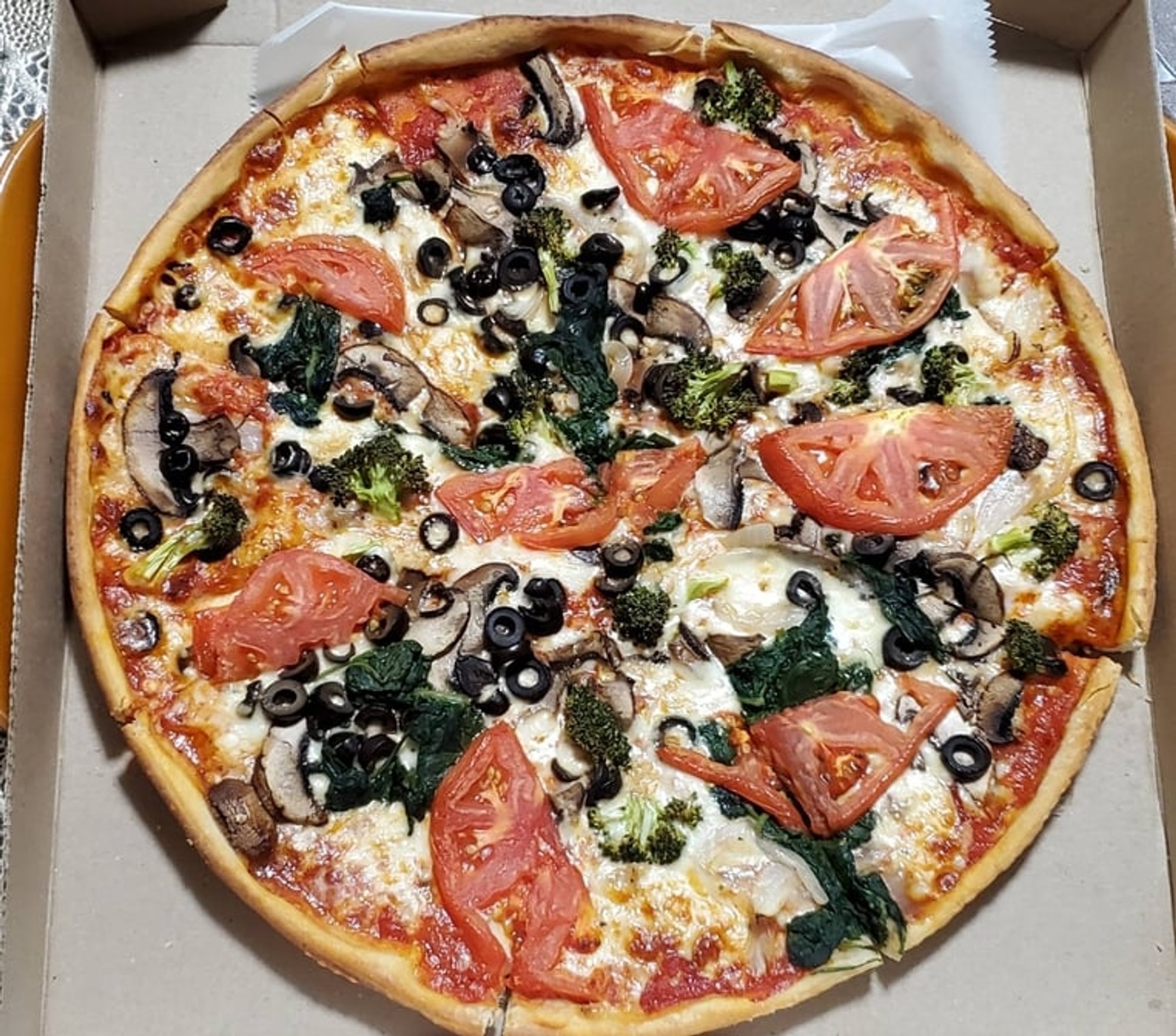 The Large Roasted Veggie Pizza