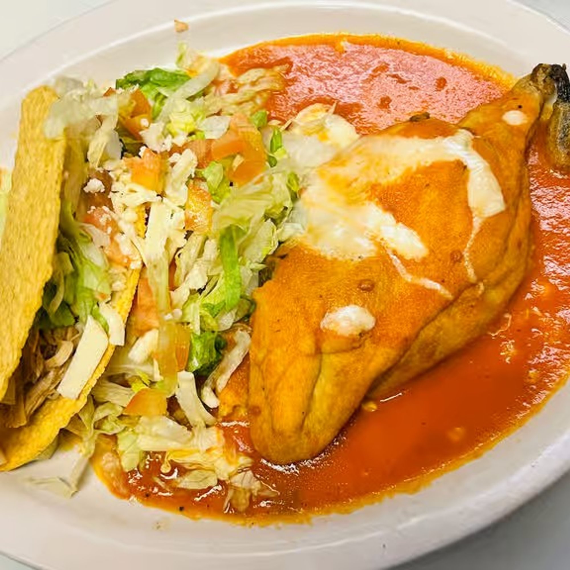11 Chile Relleno, Rice & Beans