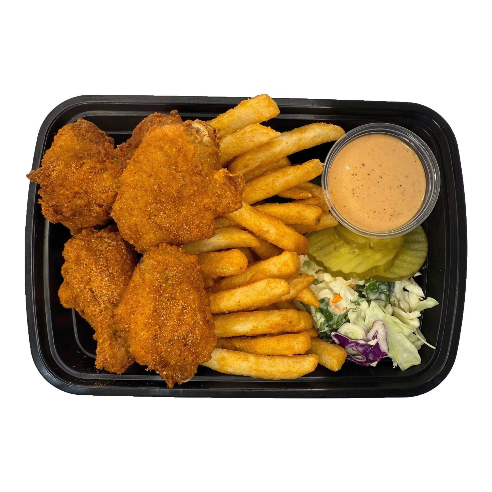 #6 - 4 WINGS & CRISPY FRIES