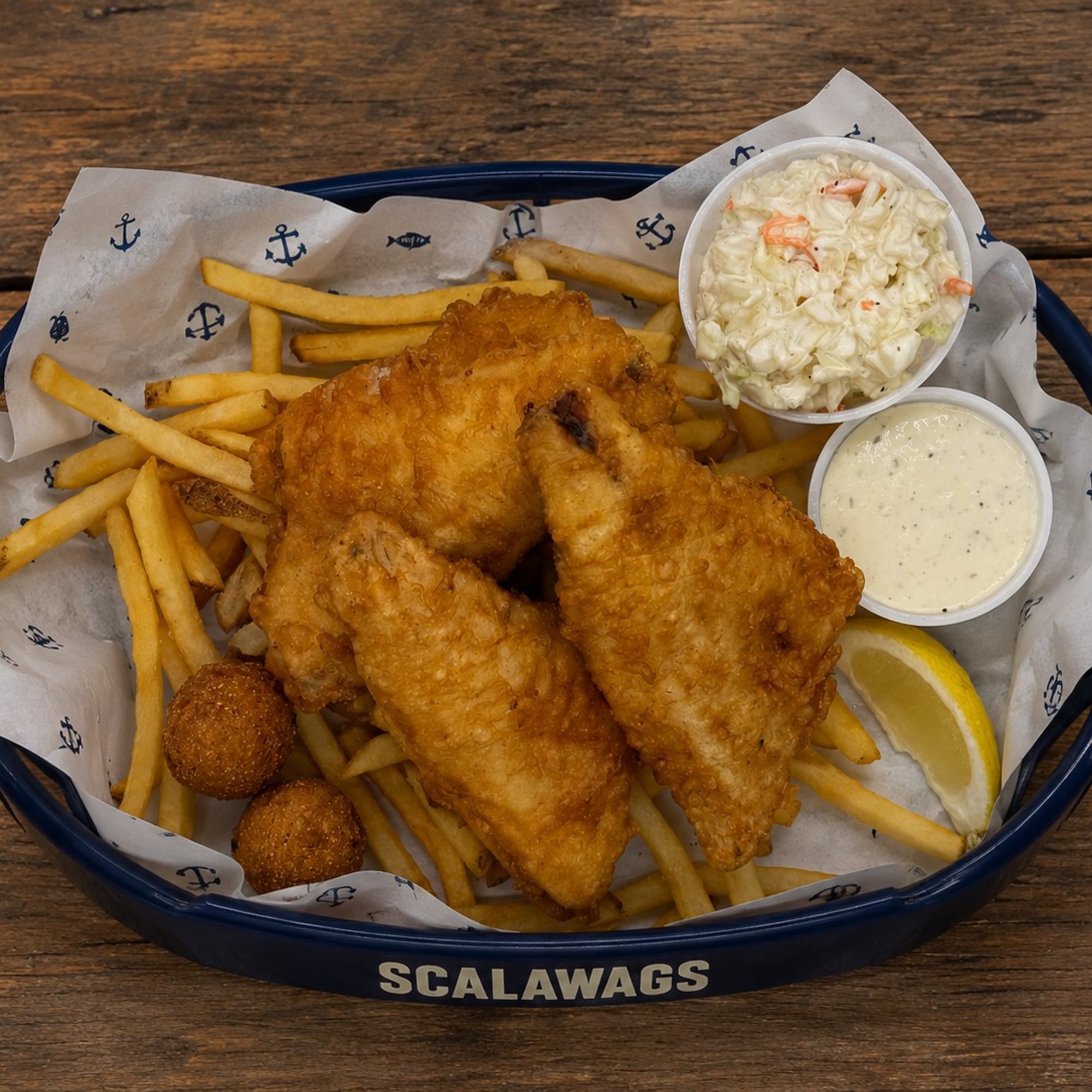 Four Piece Whitefish Basket