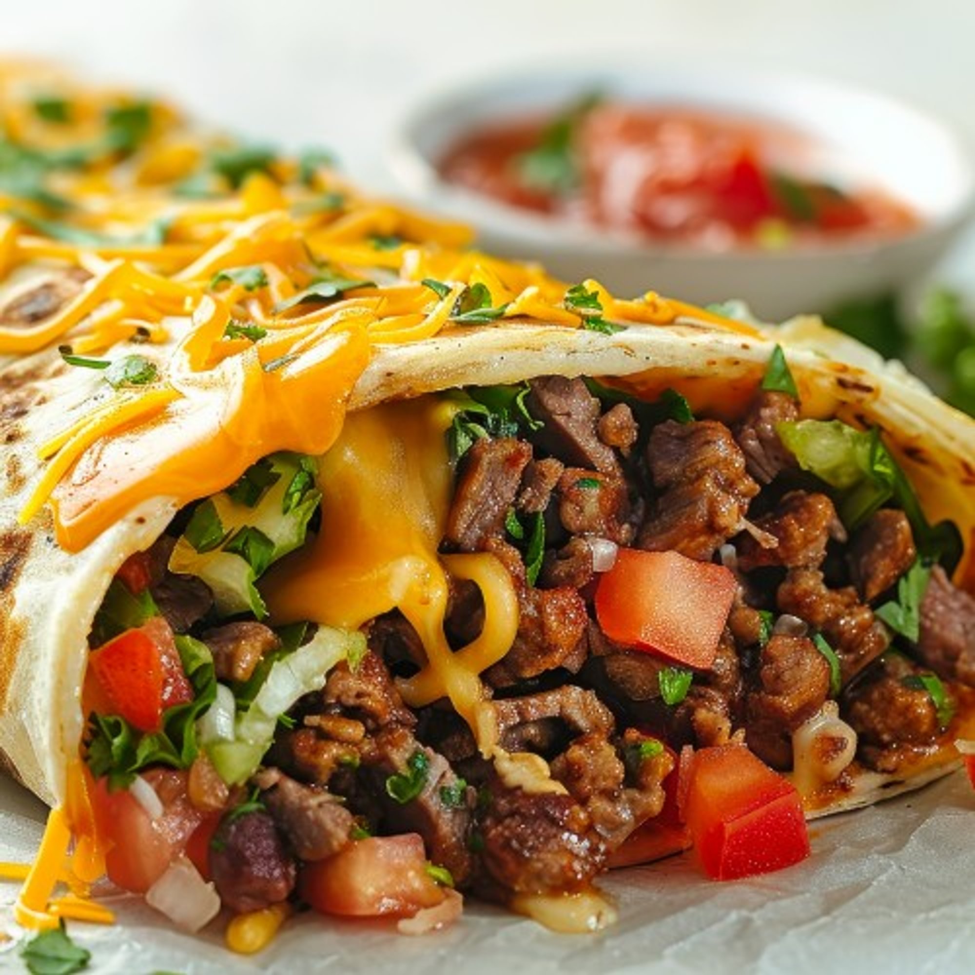 Beef burrito