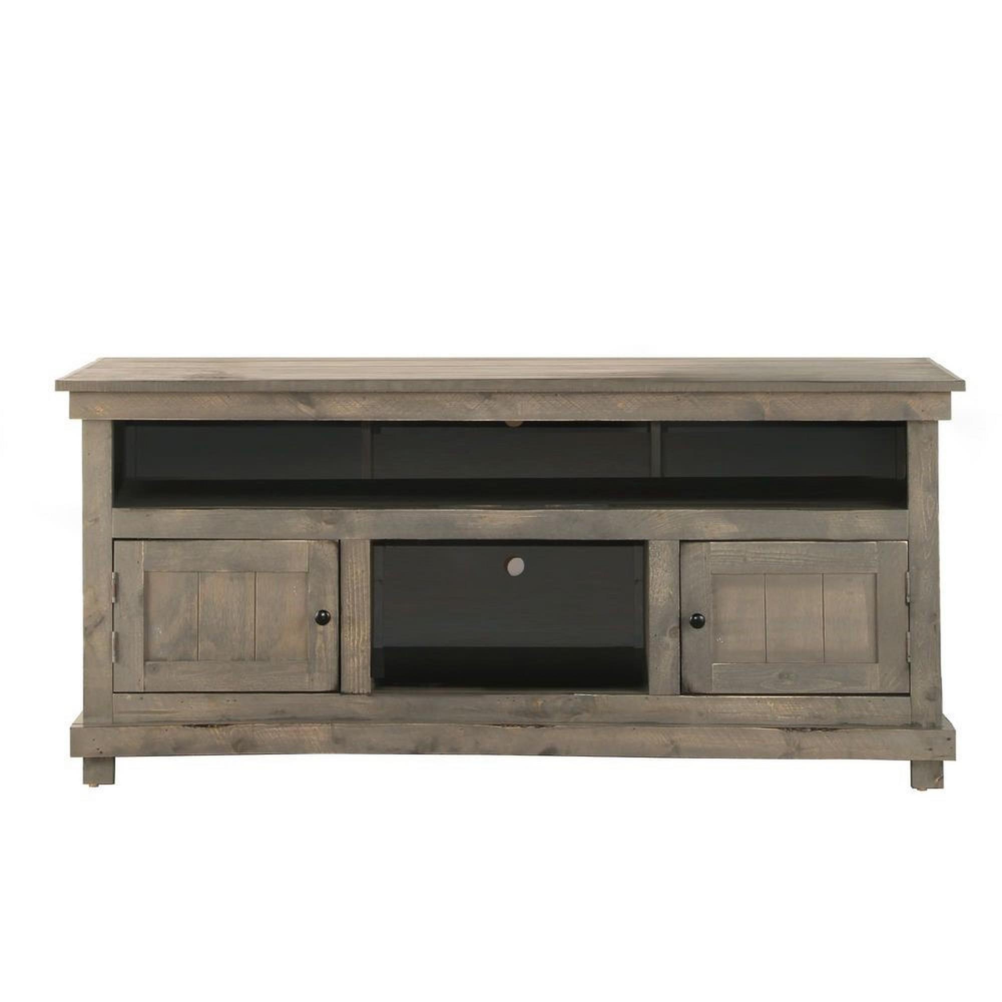 60" Rustic TV Stand - Grey