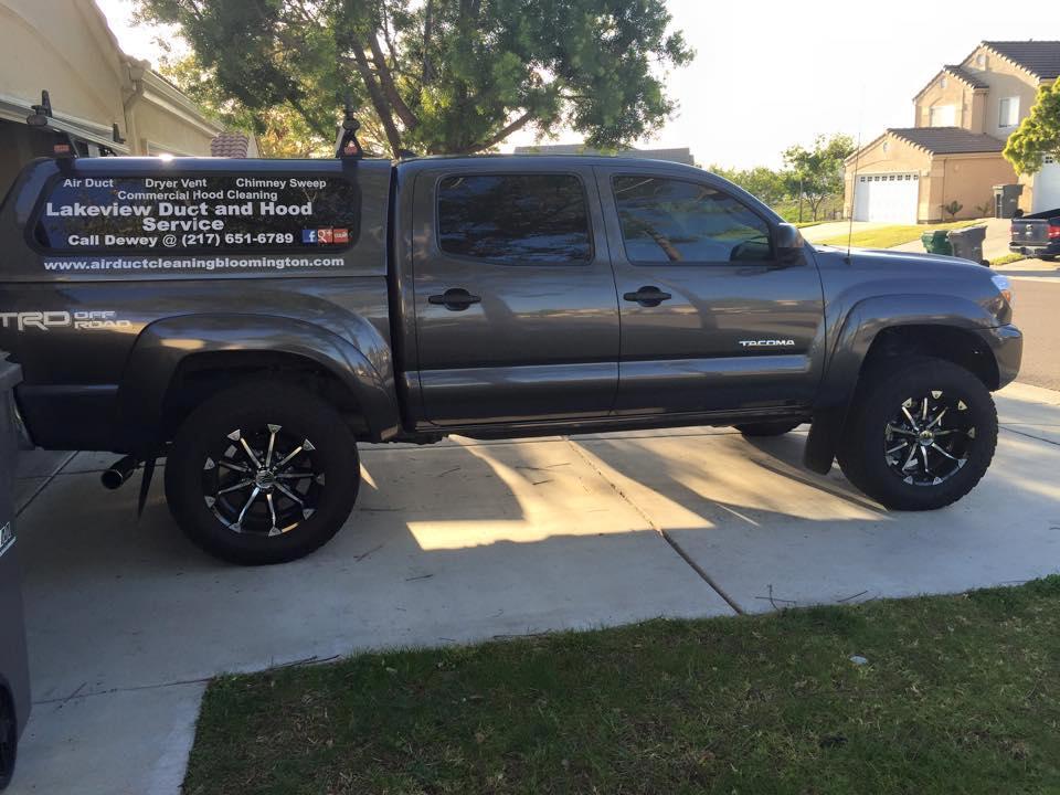 This will be the truck arriving at your home. Lakeview Duct and Hood Service does not use subcontractors.