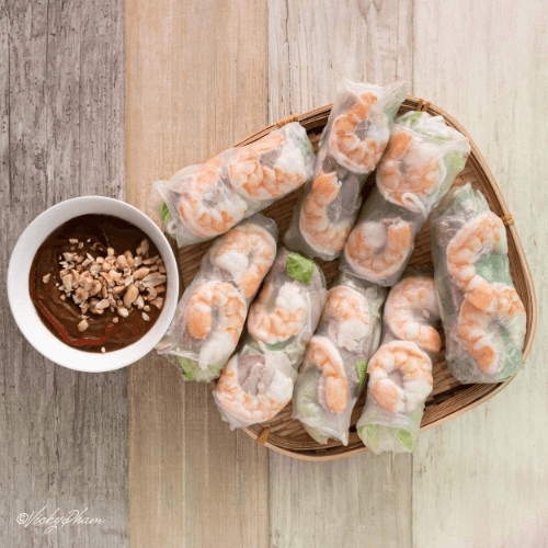 A4. Fresh spring rolls w/ BBQ Pork & Shrimp (GC Heo Tom)