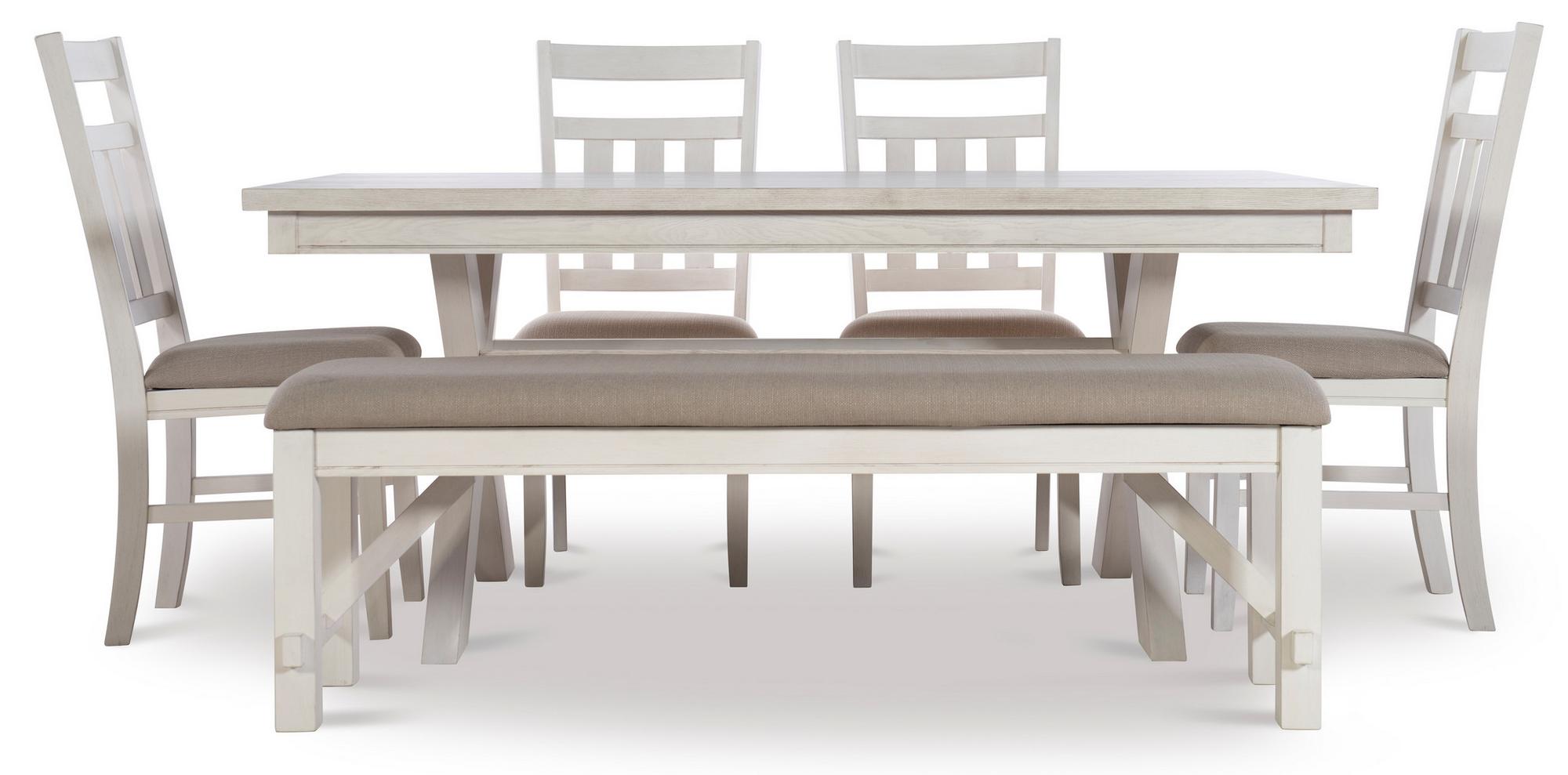 6 - Piece Turino Smokey White Dining Set