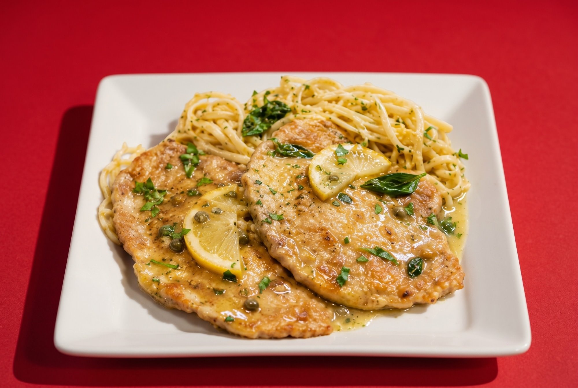Veal Francese Pasta