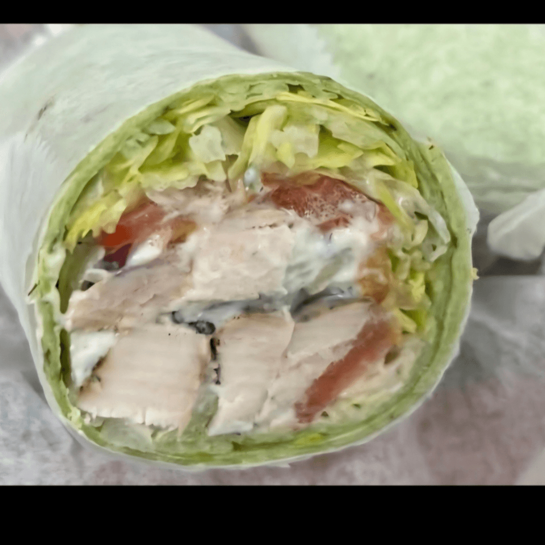 Spinach Greek Chicken Wrap