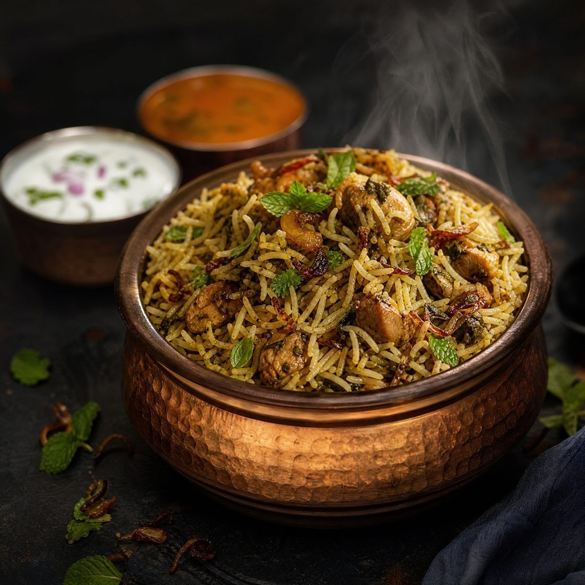 Gongura Boneless Chicken Biryani