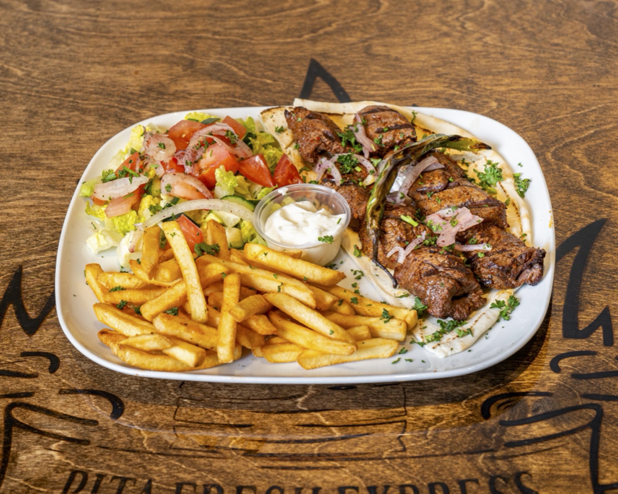 Steak Kabob Platter (2) Skewers