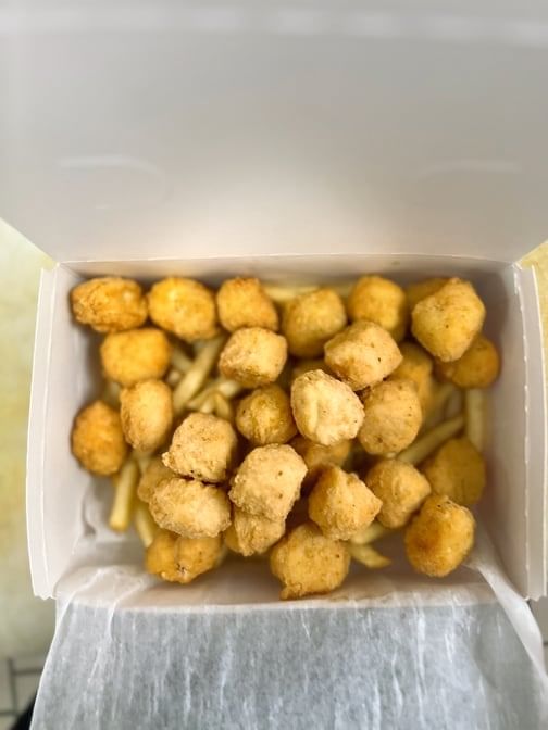 Popcorn Chicken with Fries & Soda