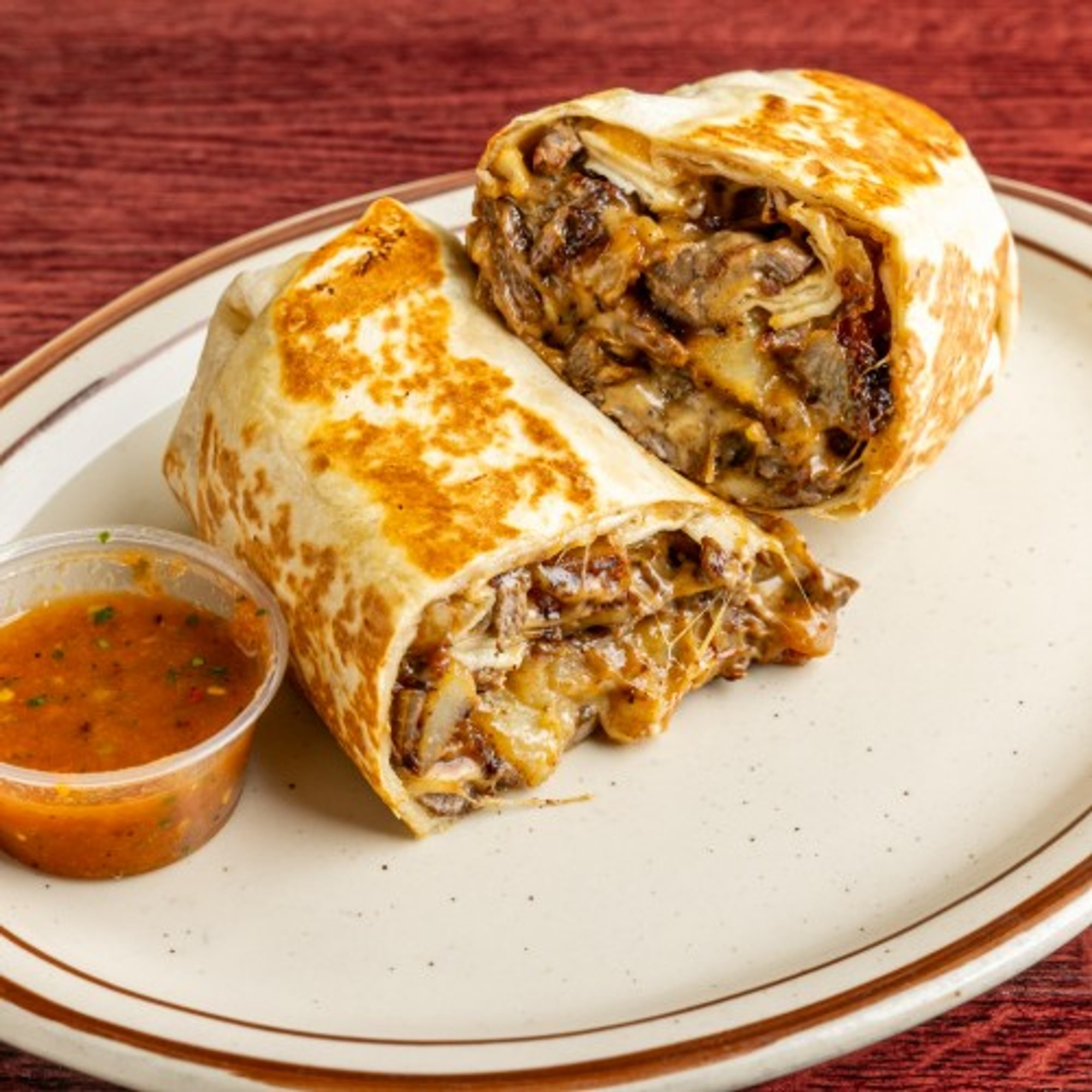 Cheesesteak & Potato Burrito