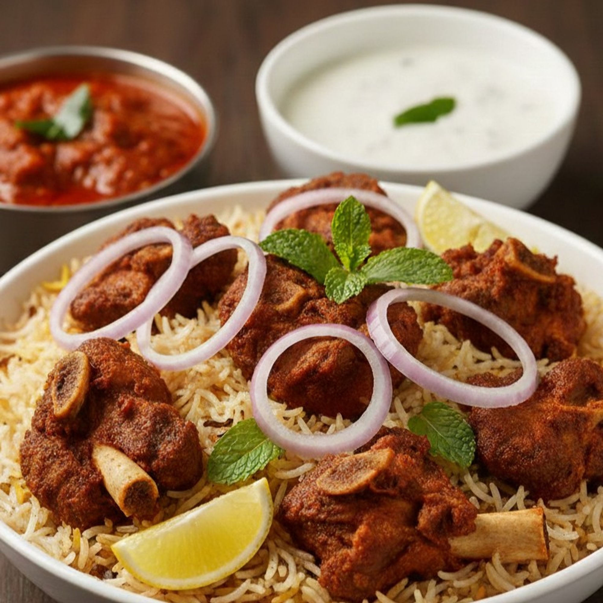 Goat Fry Biryani (GF, NF)