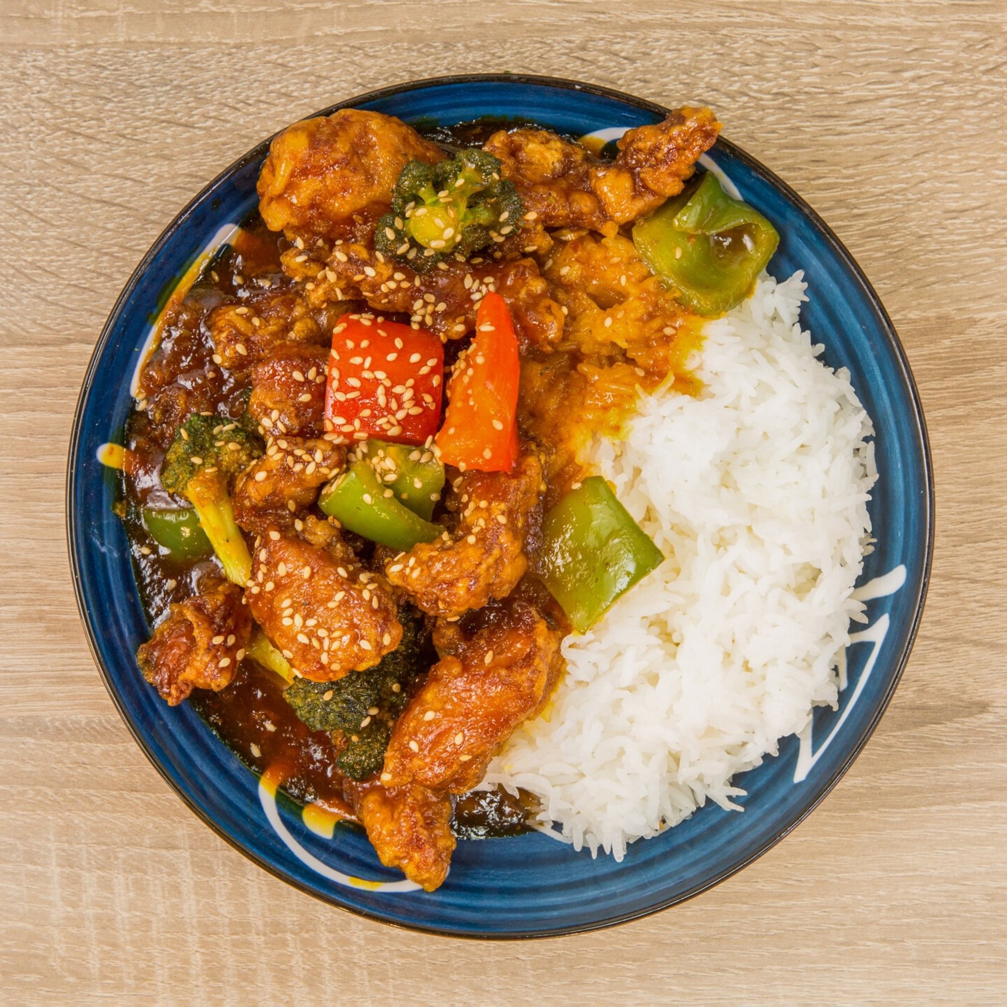 Sesame Chicken Over Rice