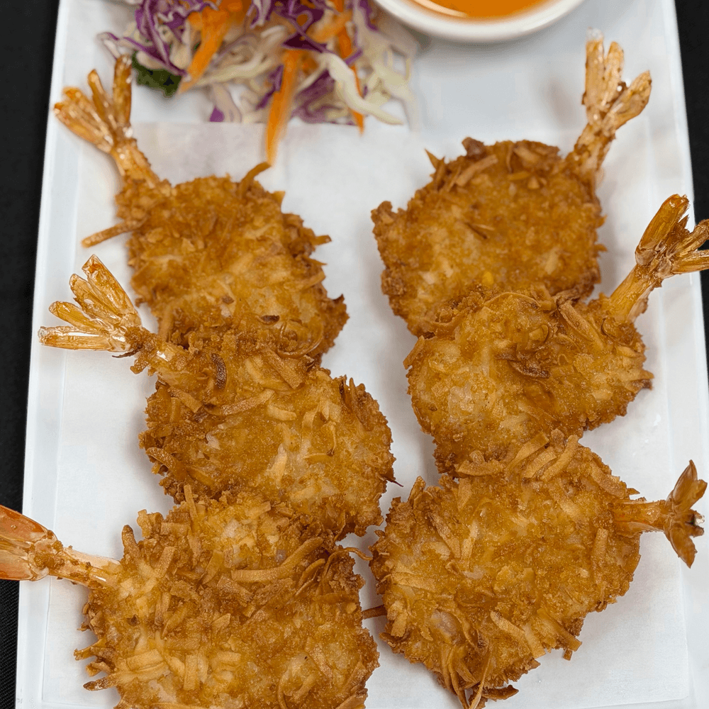 Coconut prawns
