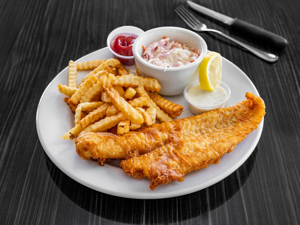 English Style Fish & Chips Platter