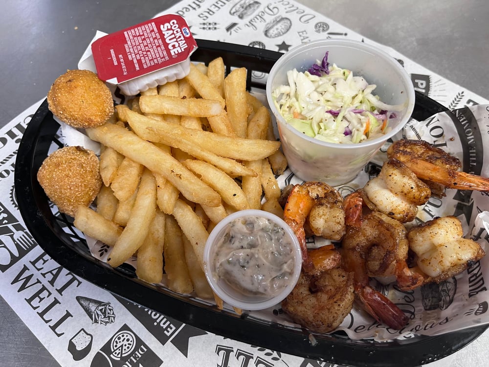 Grilled Shrimp Basket
