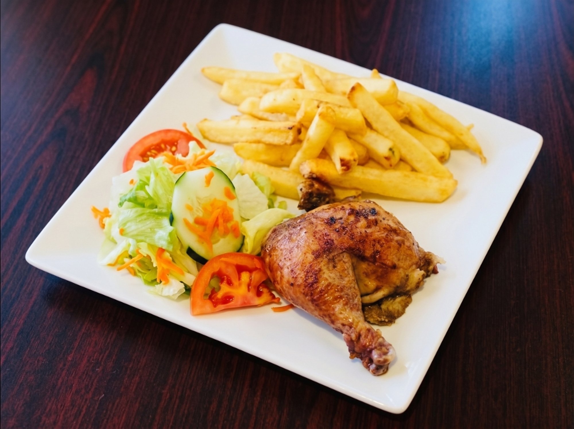 Qtr Chicken Dark Combo, 2 sides