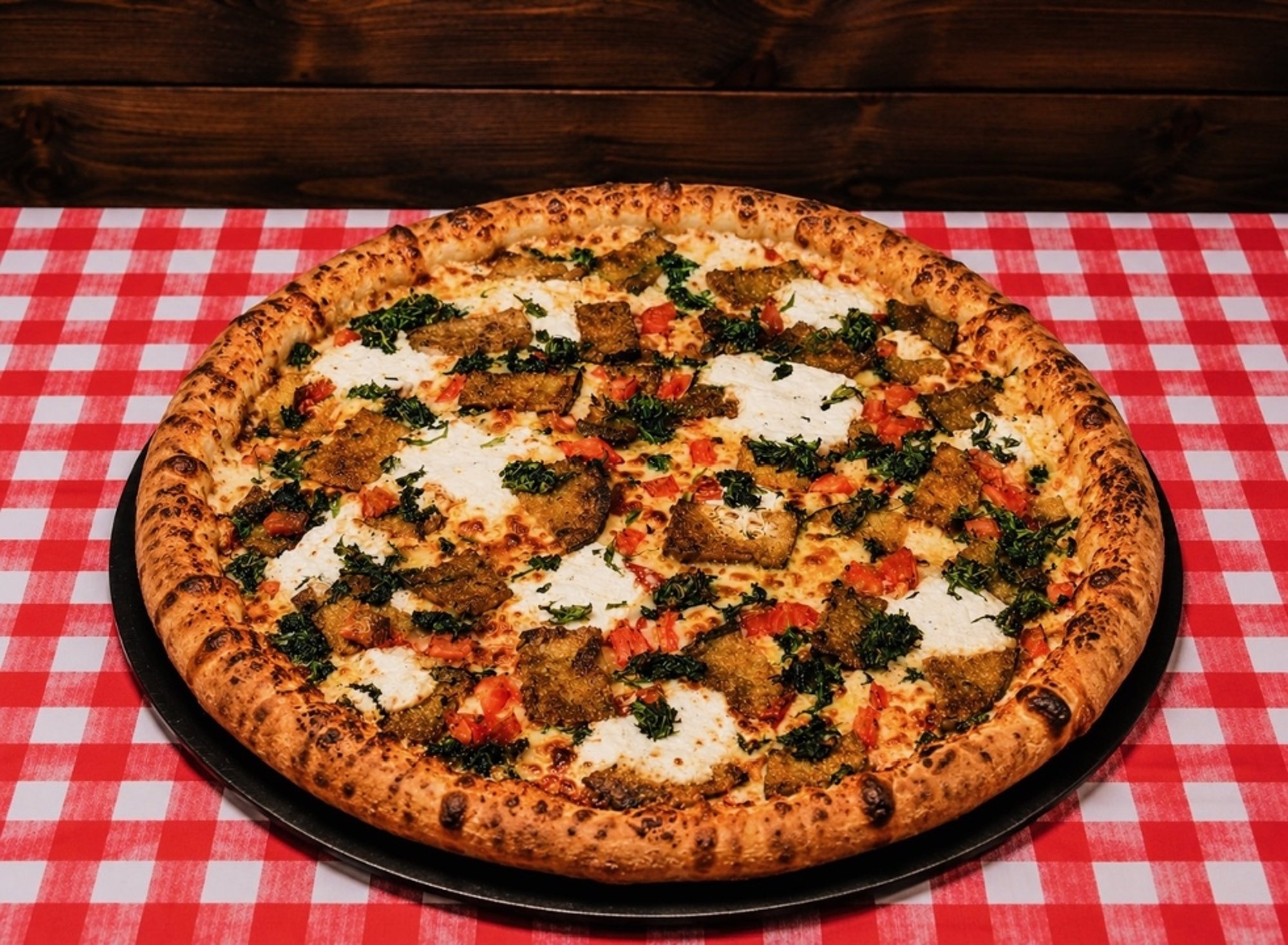 Large Mediterranean Veggie Pizza 14 (Greek Style)