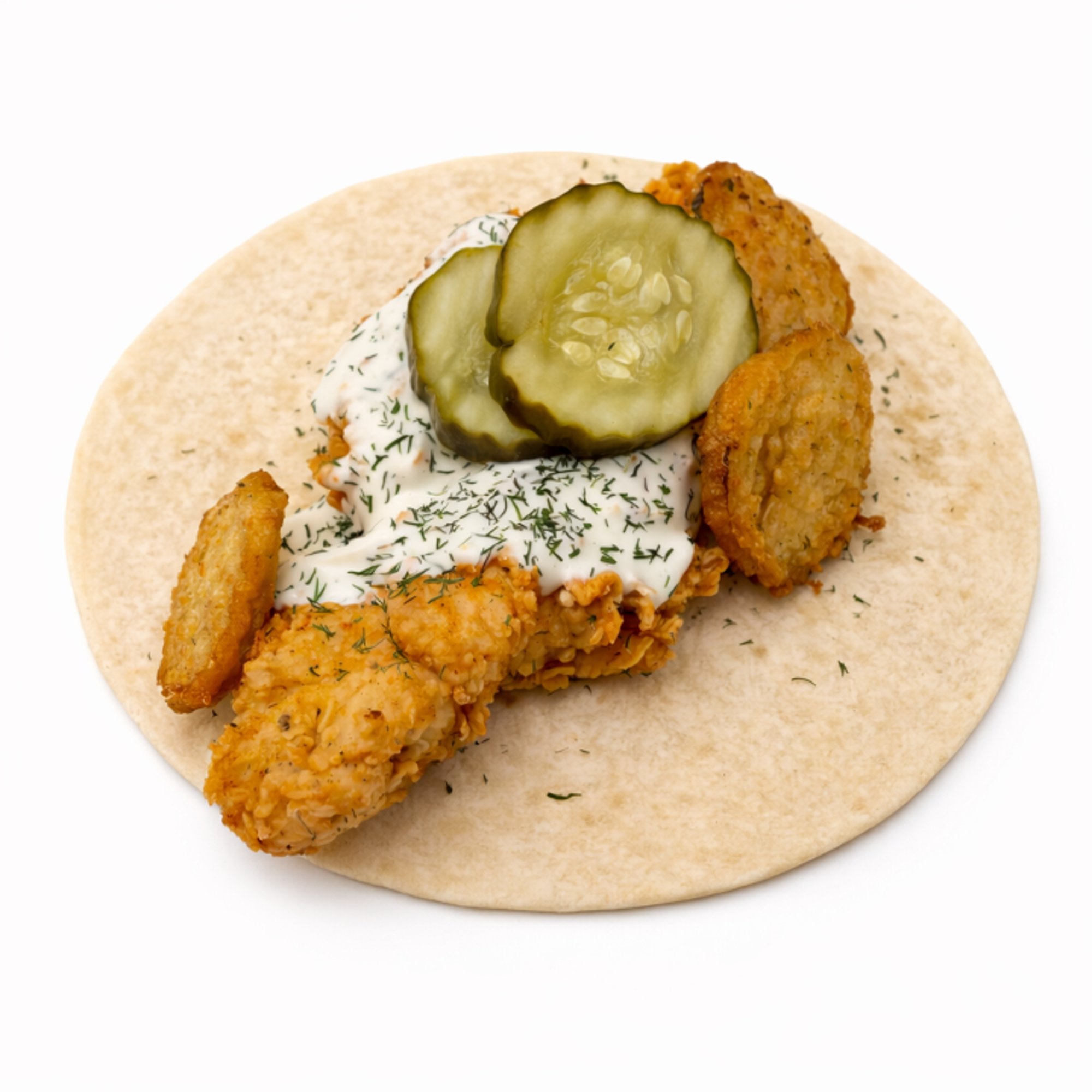 Fried Chicken Dilly Taco