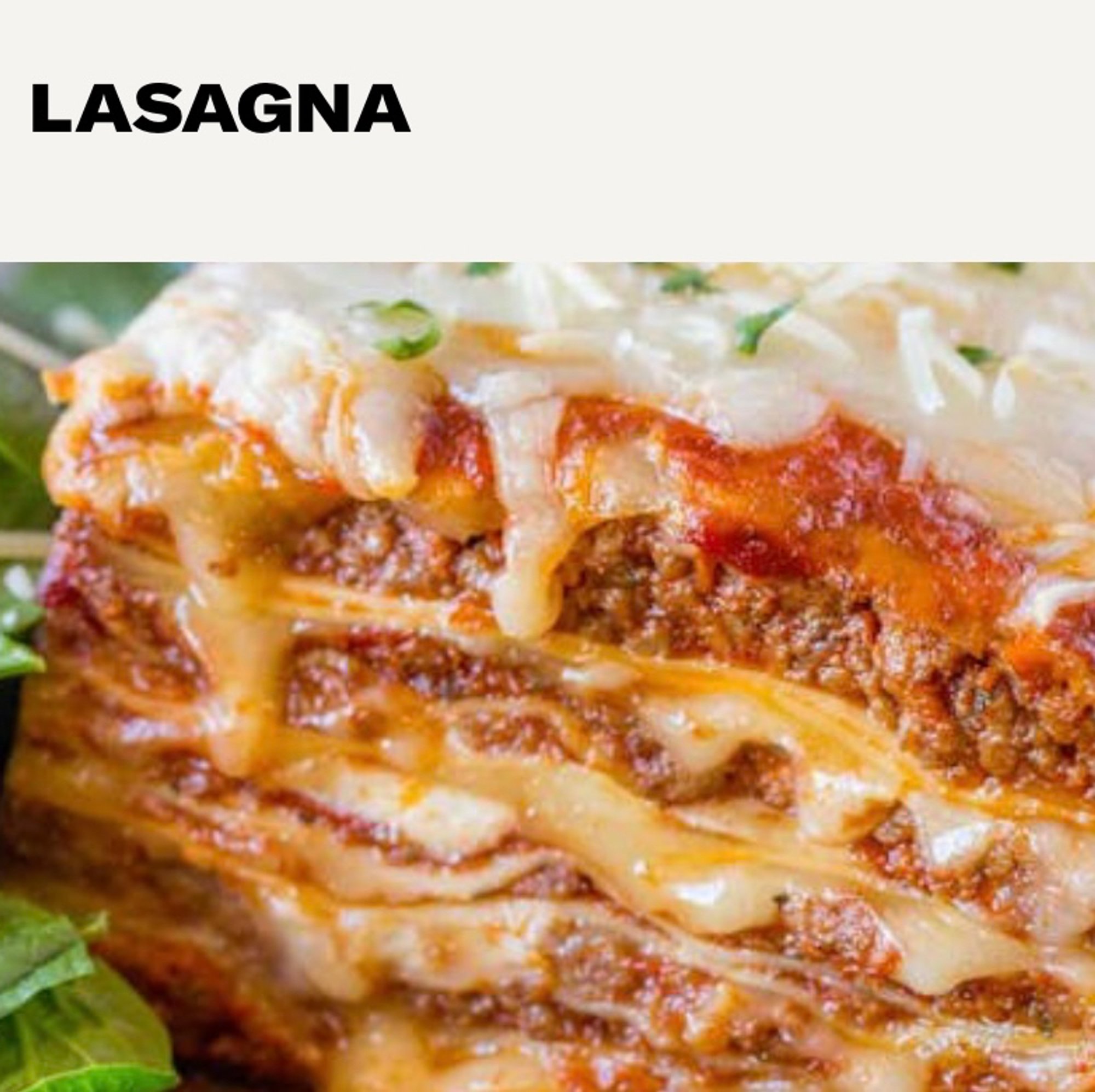 Meat Lasagna