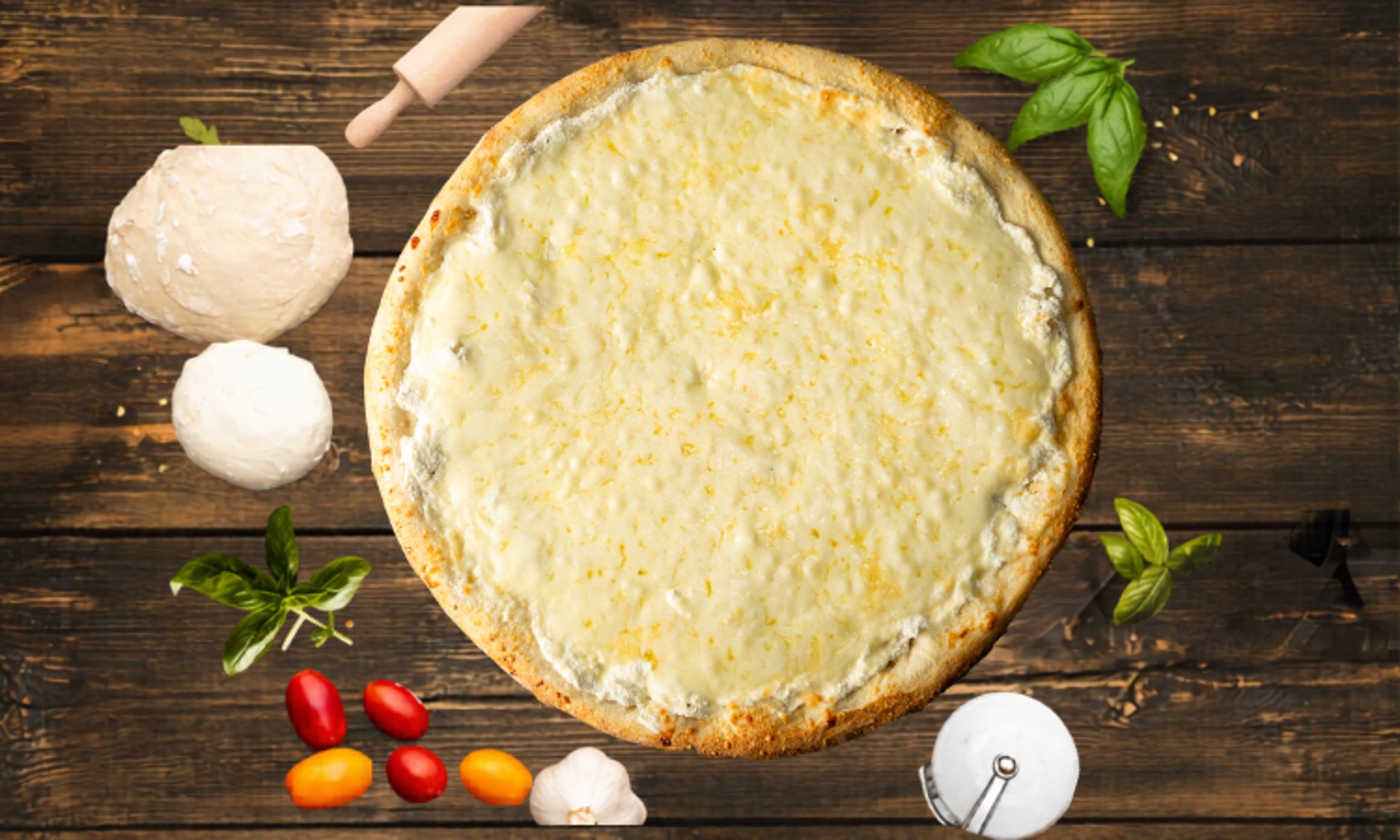 Large White Pizza