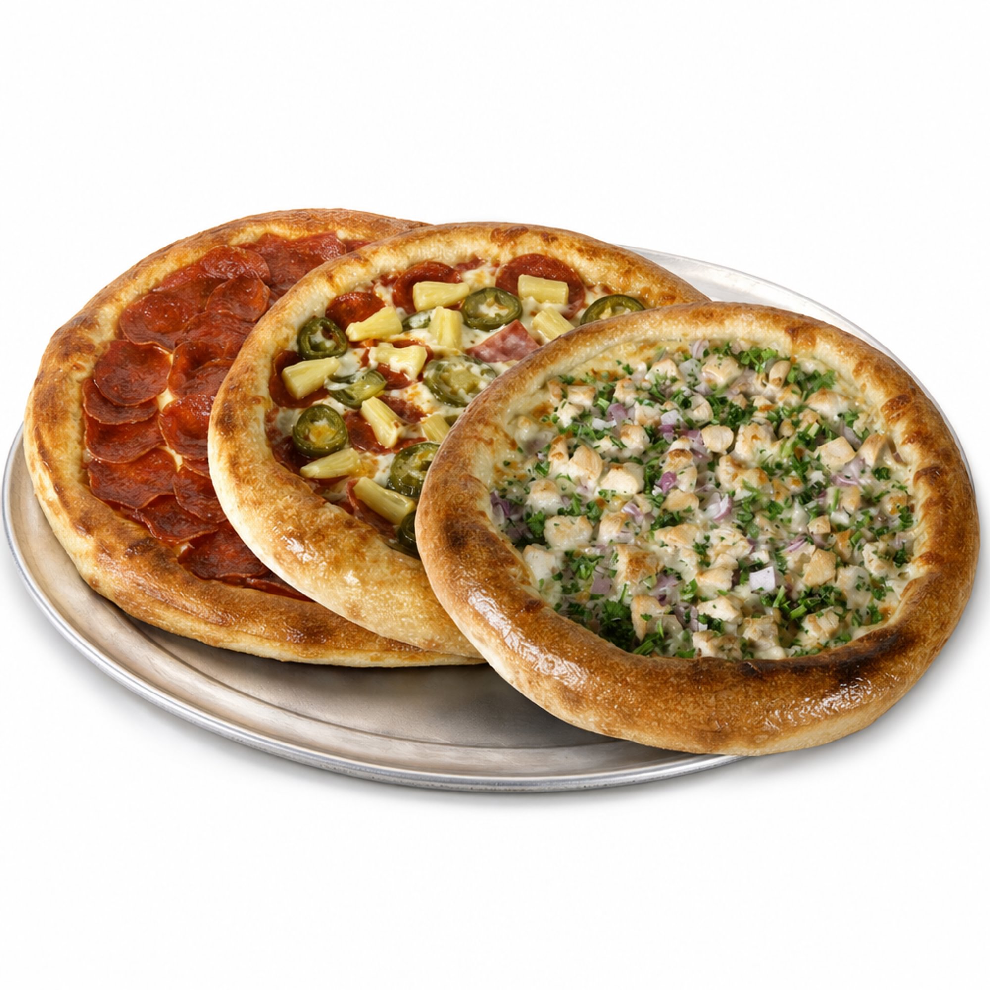 3 Large 2-Topping Pizzas