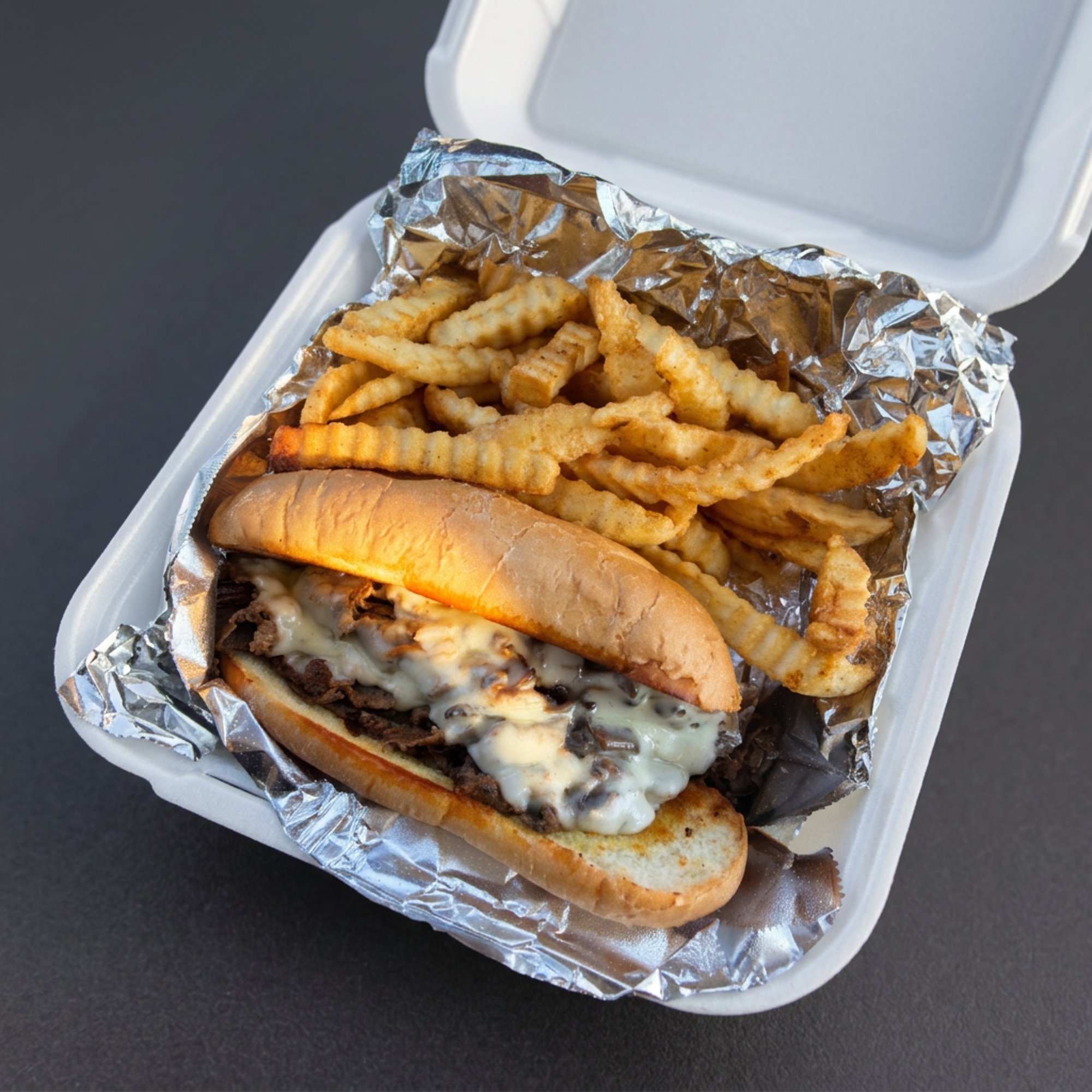 Philly Steak & Cheese With Fries