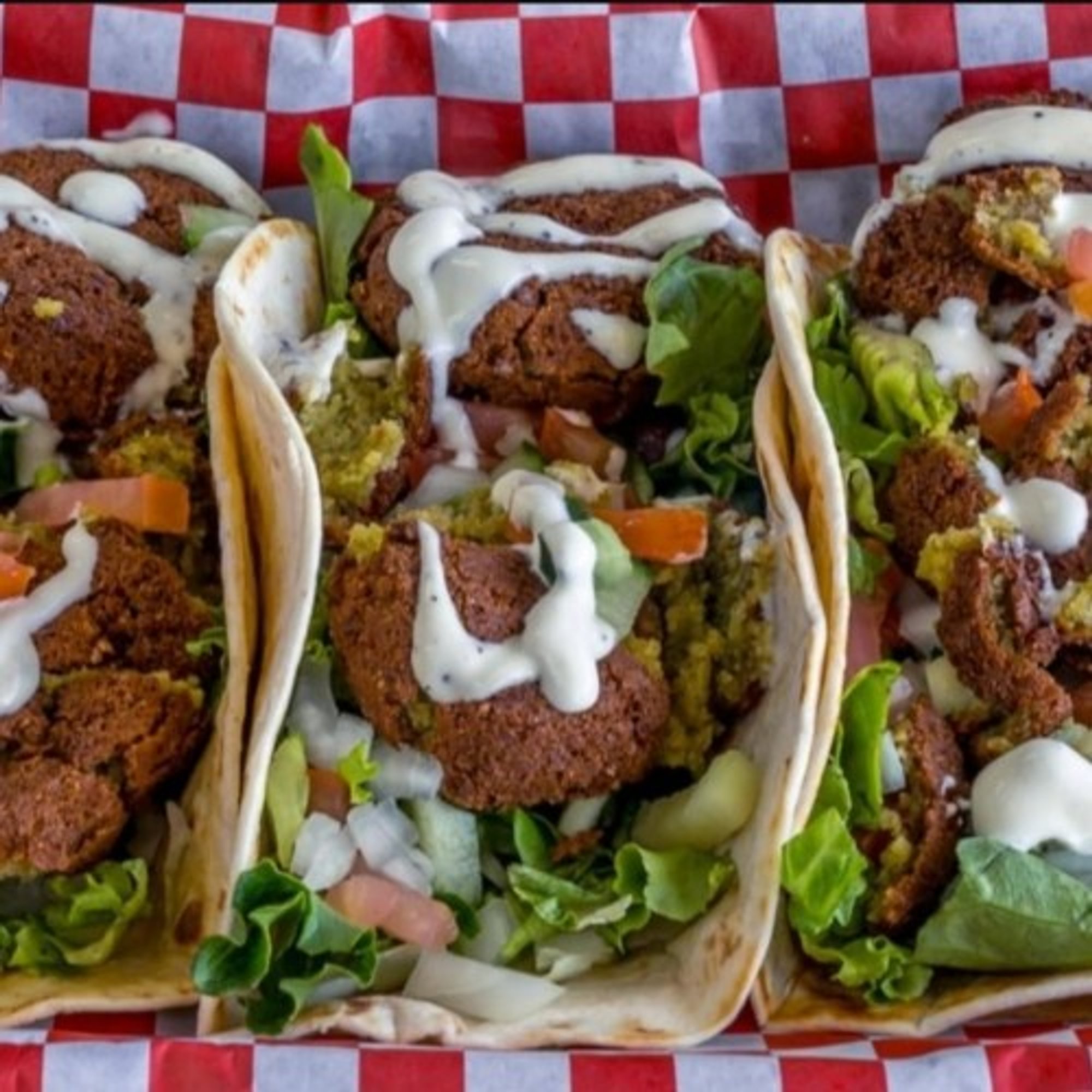 Three Falafel Tacos