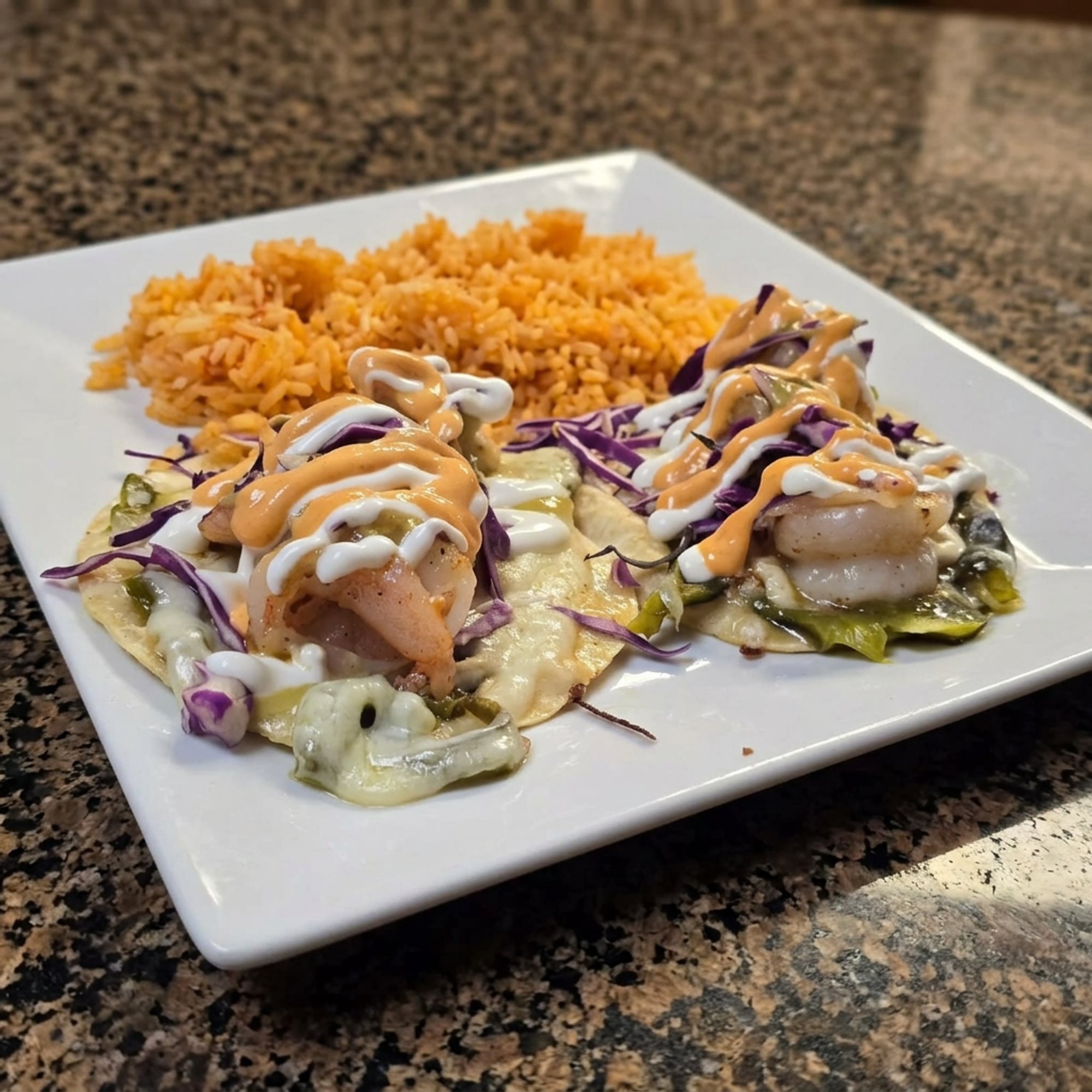 Shrimp Quesadilla Plate