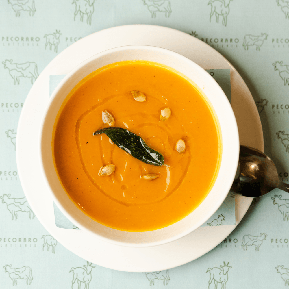 SOUP DU JOUR (Potato, Spinich, Yellow Pepper)