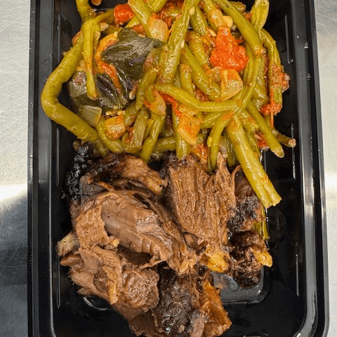 Lamb Specialty with Orzo and Green Beans