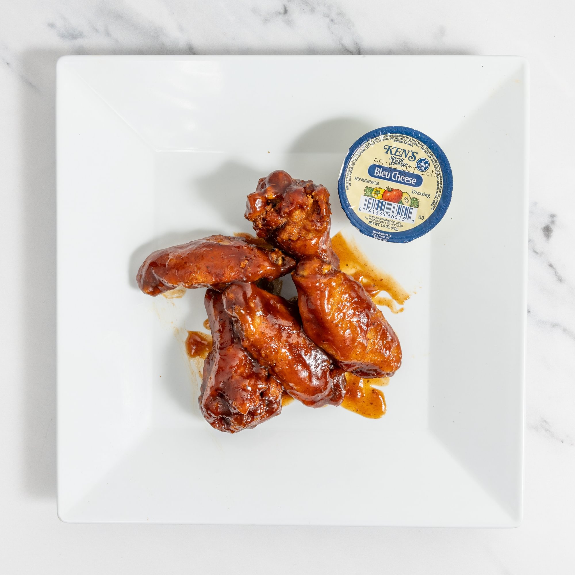 BBQ Chicken Wings and Fries