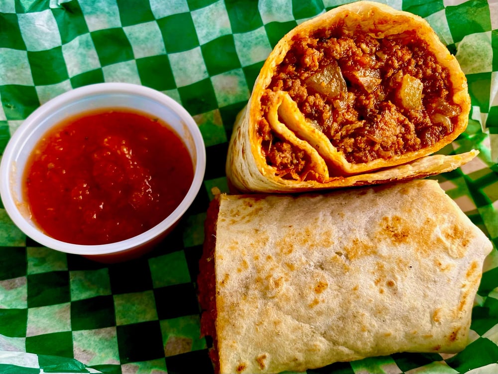 Picadillo Burrito