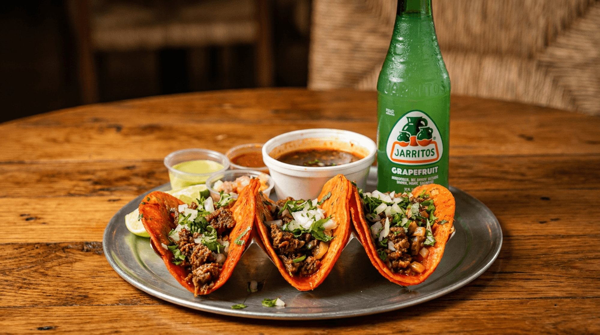 Red Quesotaco Combo (with Rice & Beans)