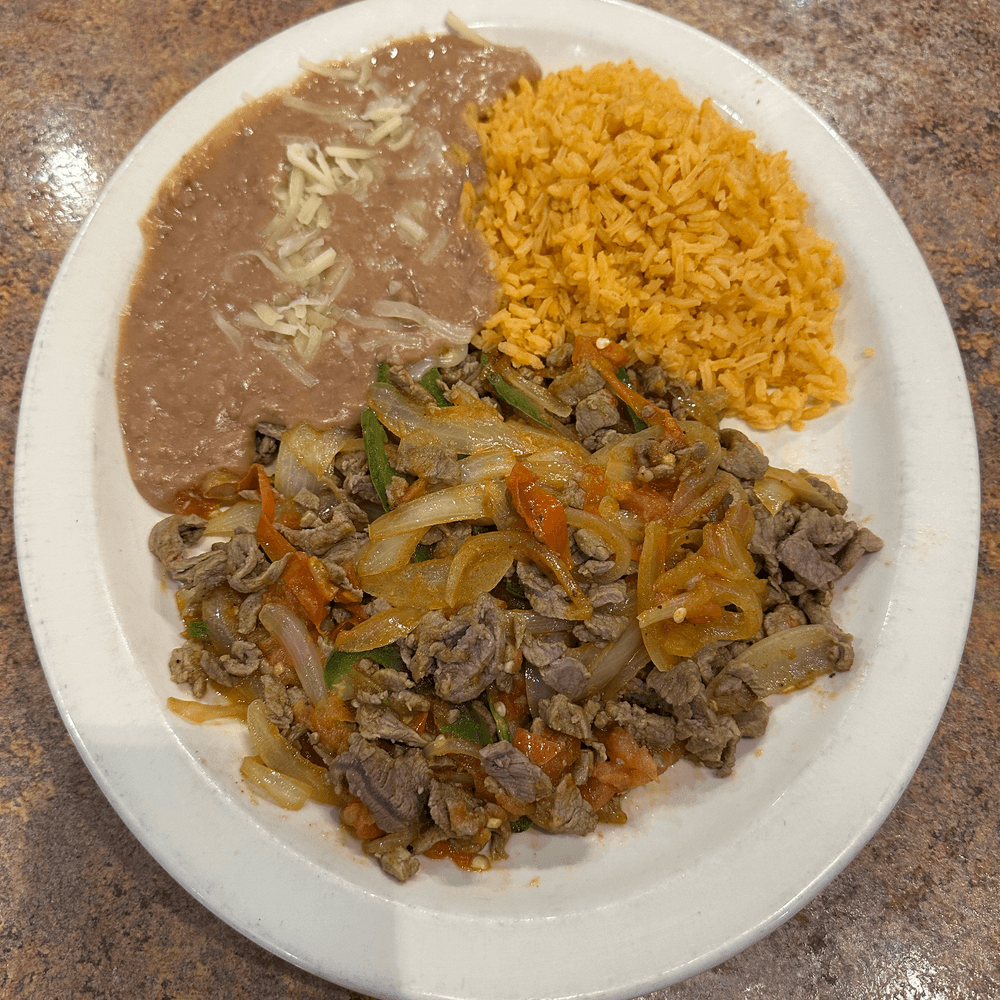 Bistek a la Mexicana Plate