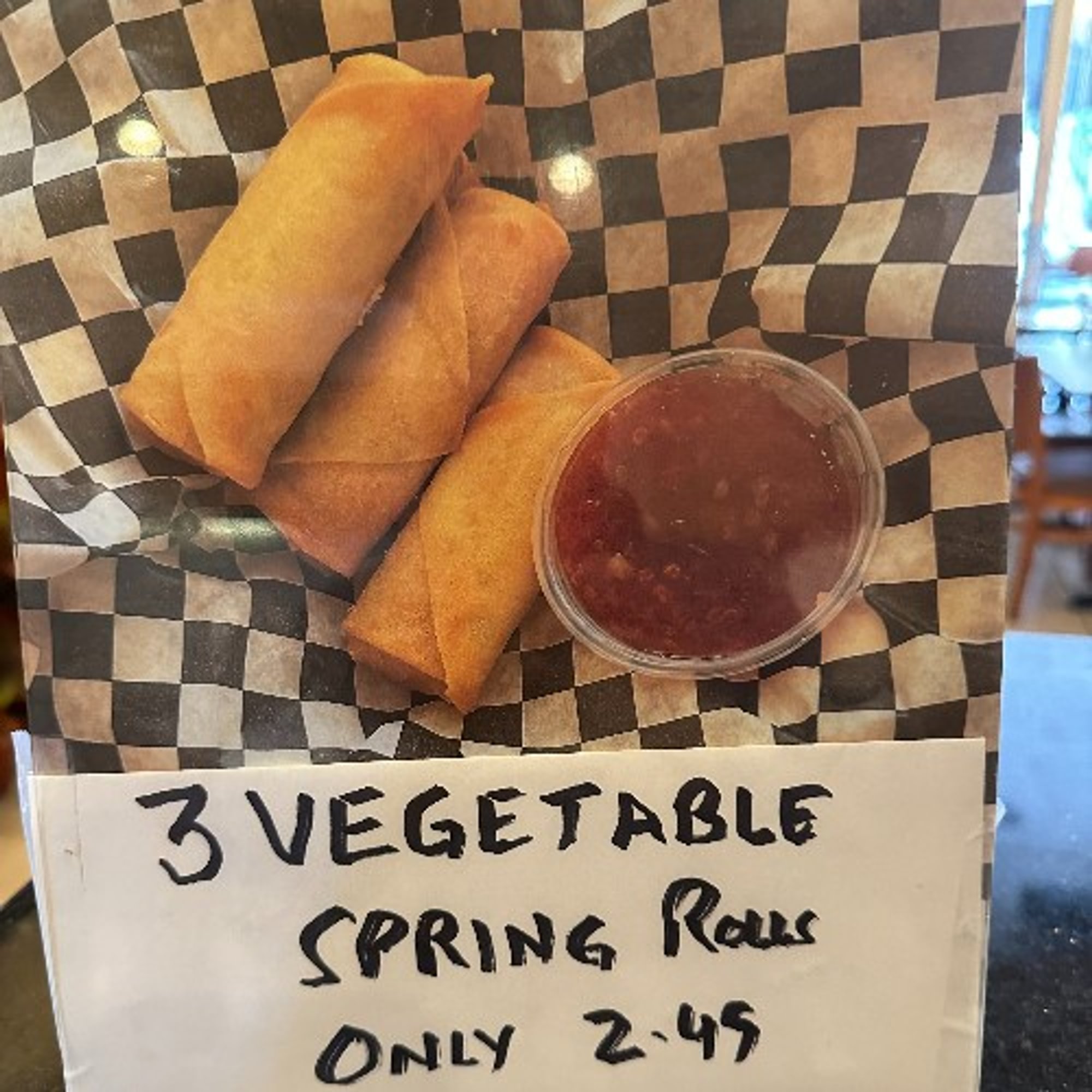 Vegetable Spring Rolls (3)