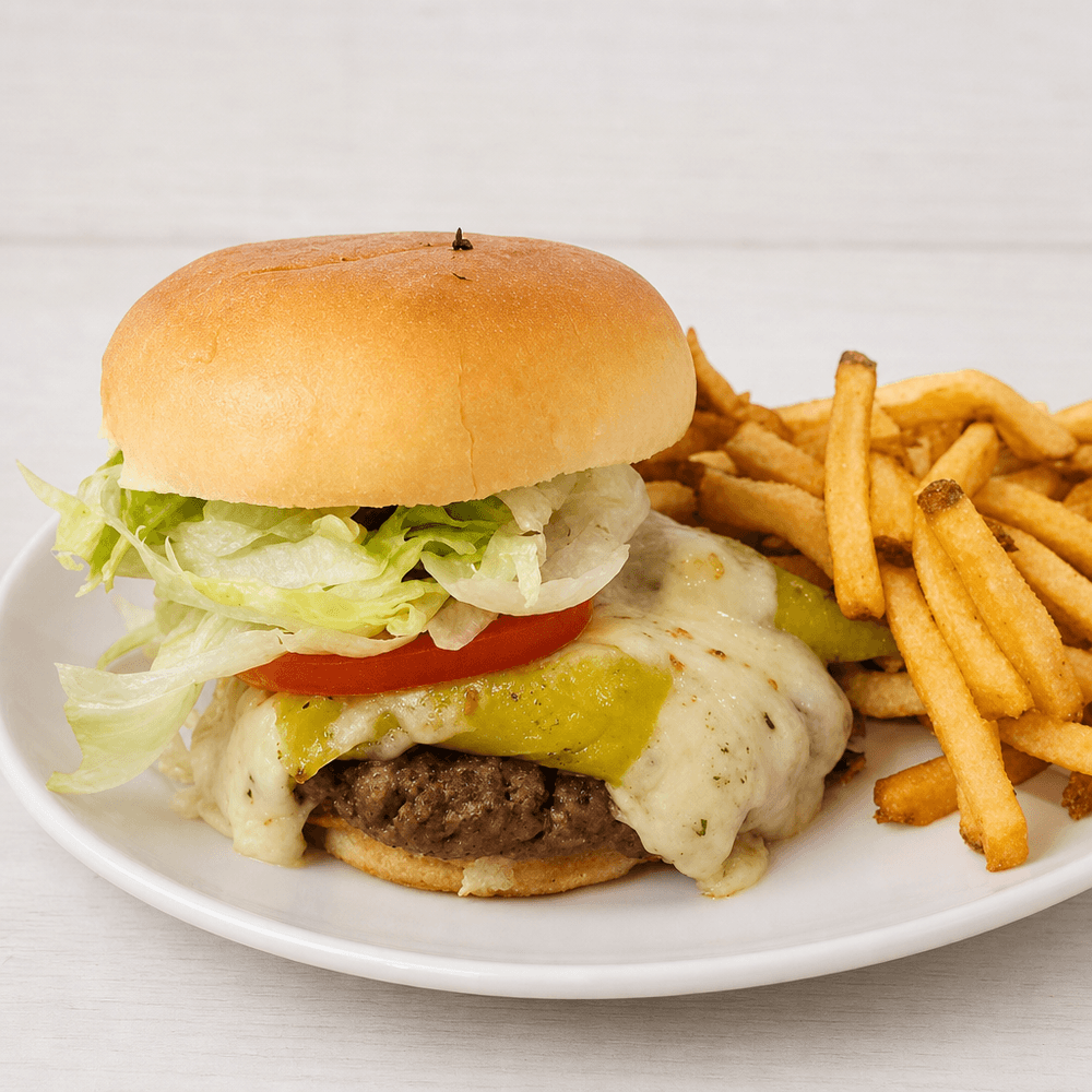 Asiago Banana Pepper Burger