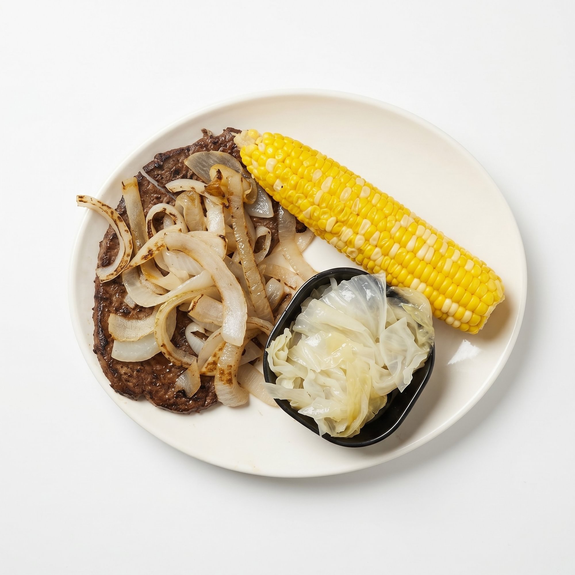 Beef Liver with Grilled Onions Plate