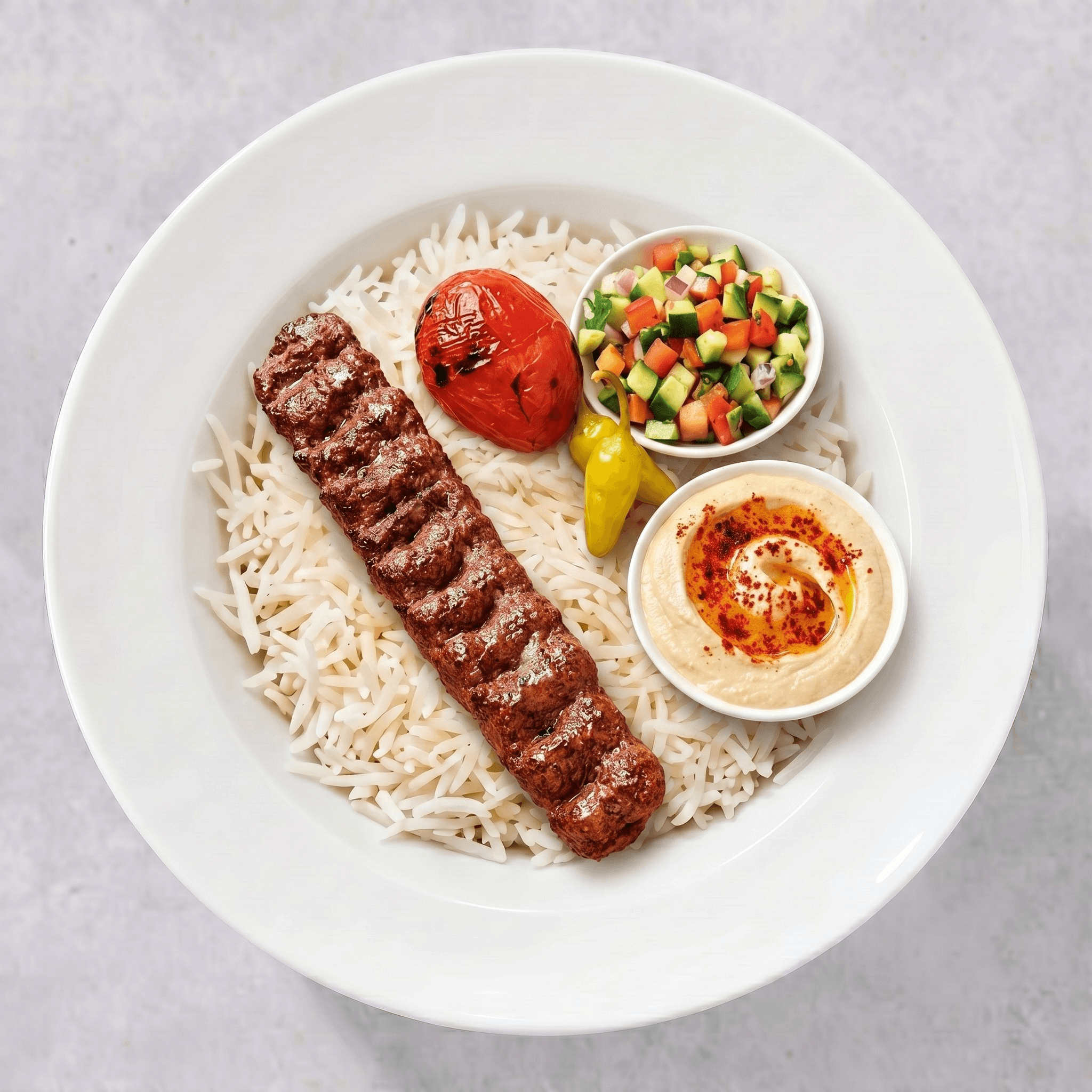 Beef Lule Kabob Plate