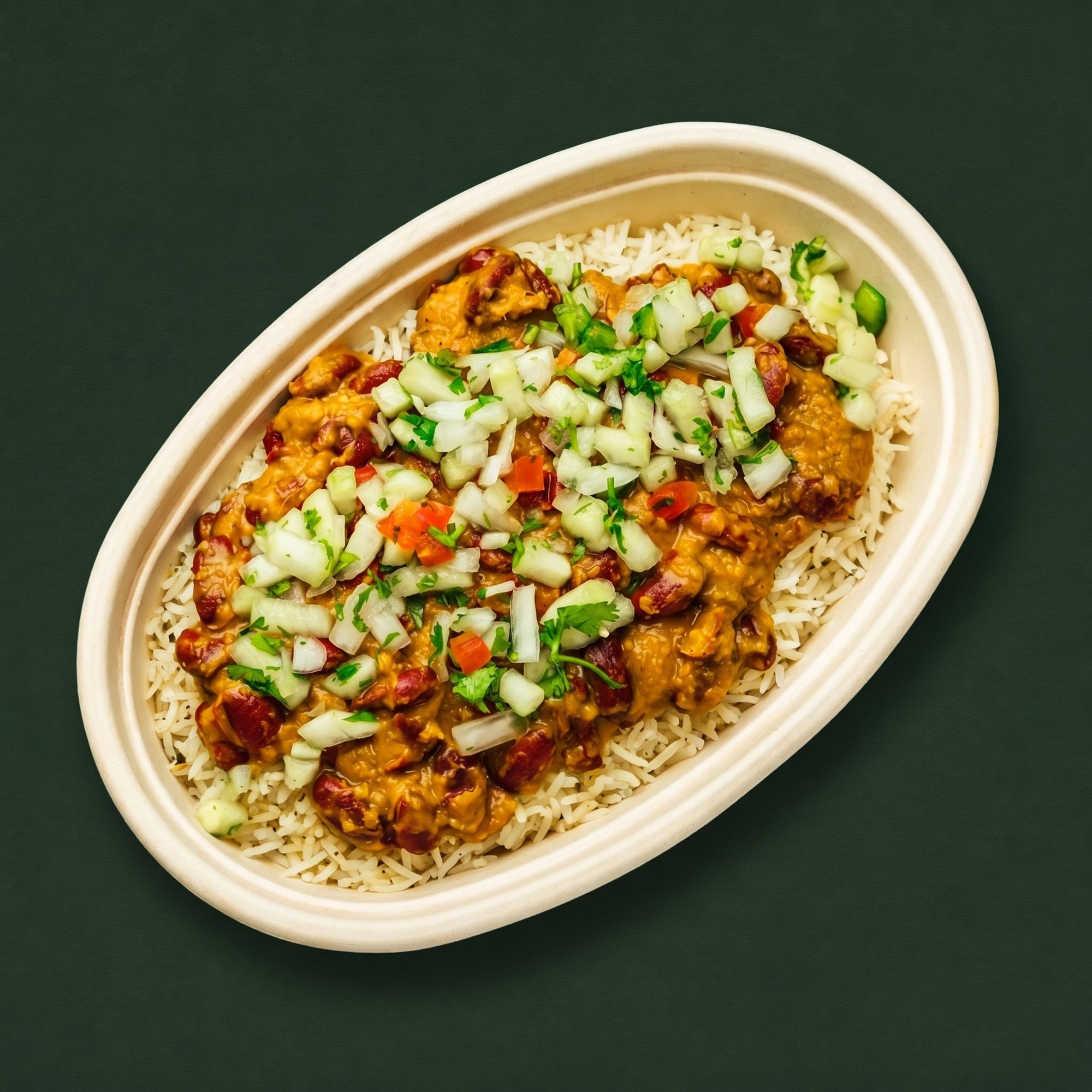 Vegan Kidney Bean Rice Bowl