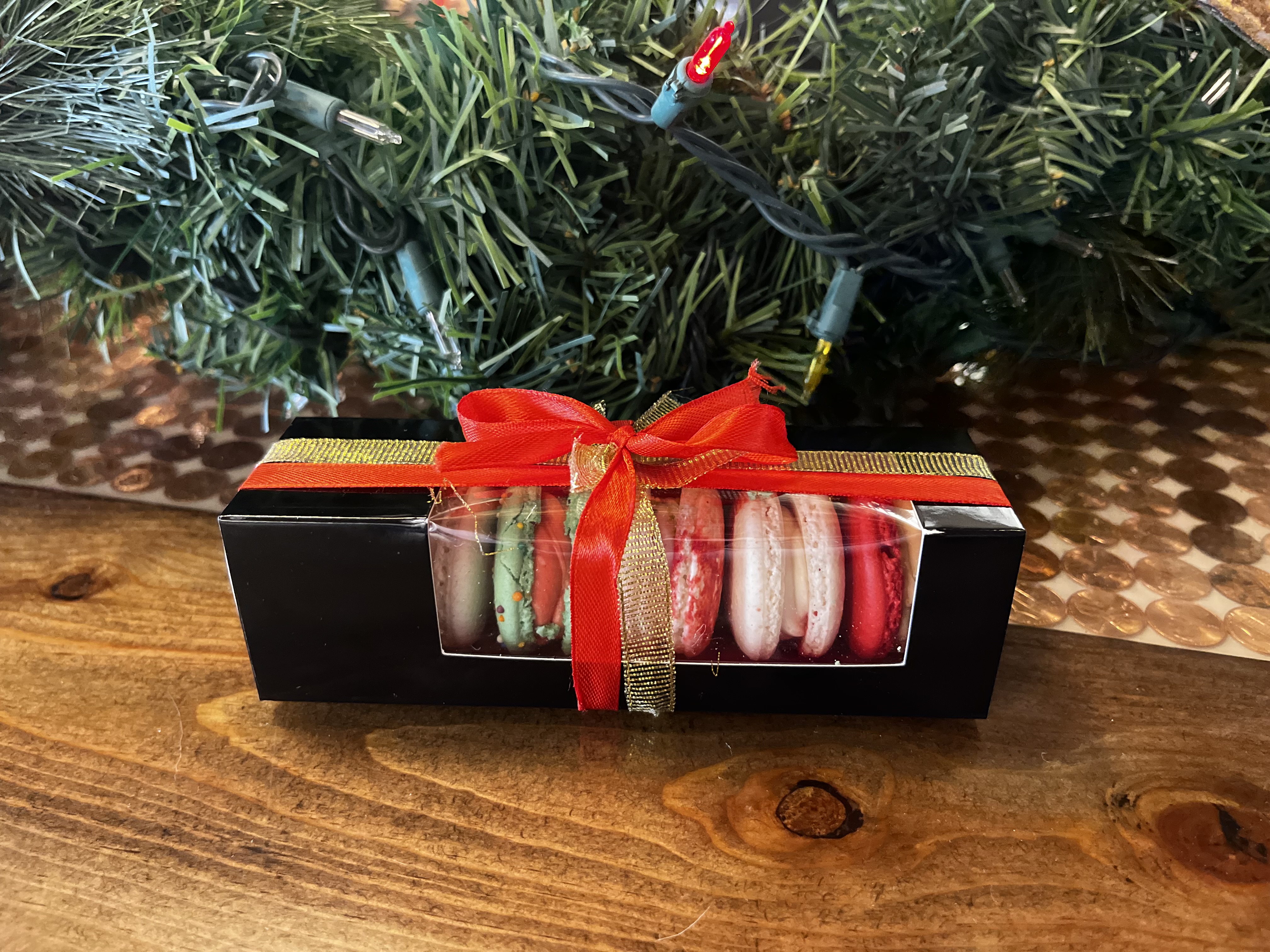 Christmas Macaron Gift Box Five Pack