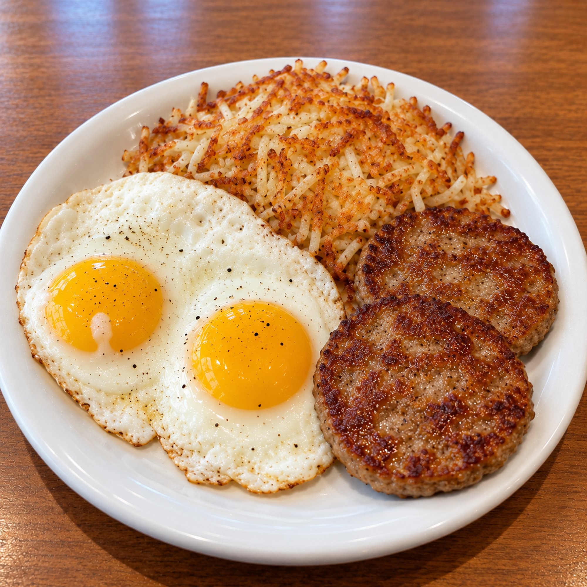 Sausage Patties & Eggs