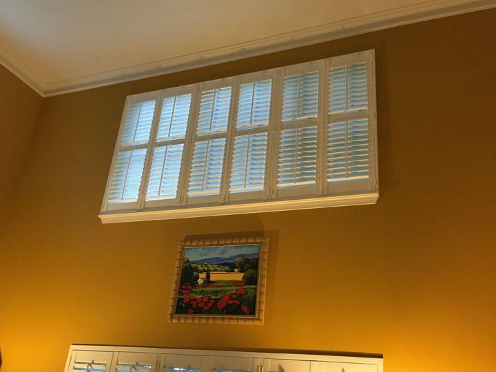 Plantation Shutters by Budget Blinds of Fairfax are easy to maintain and give a clean look to your living space. This window treatment ensures that you can have sunlight pouring through your room or protection from harmful glare. Your choice!  BudgetBlindsFairfax  PlantationShutters  ShutterAtTheBea