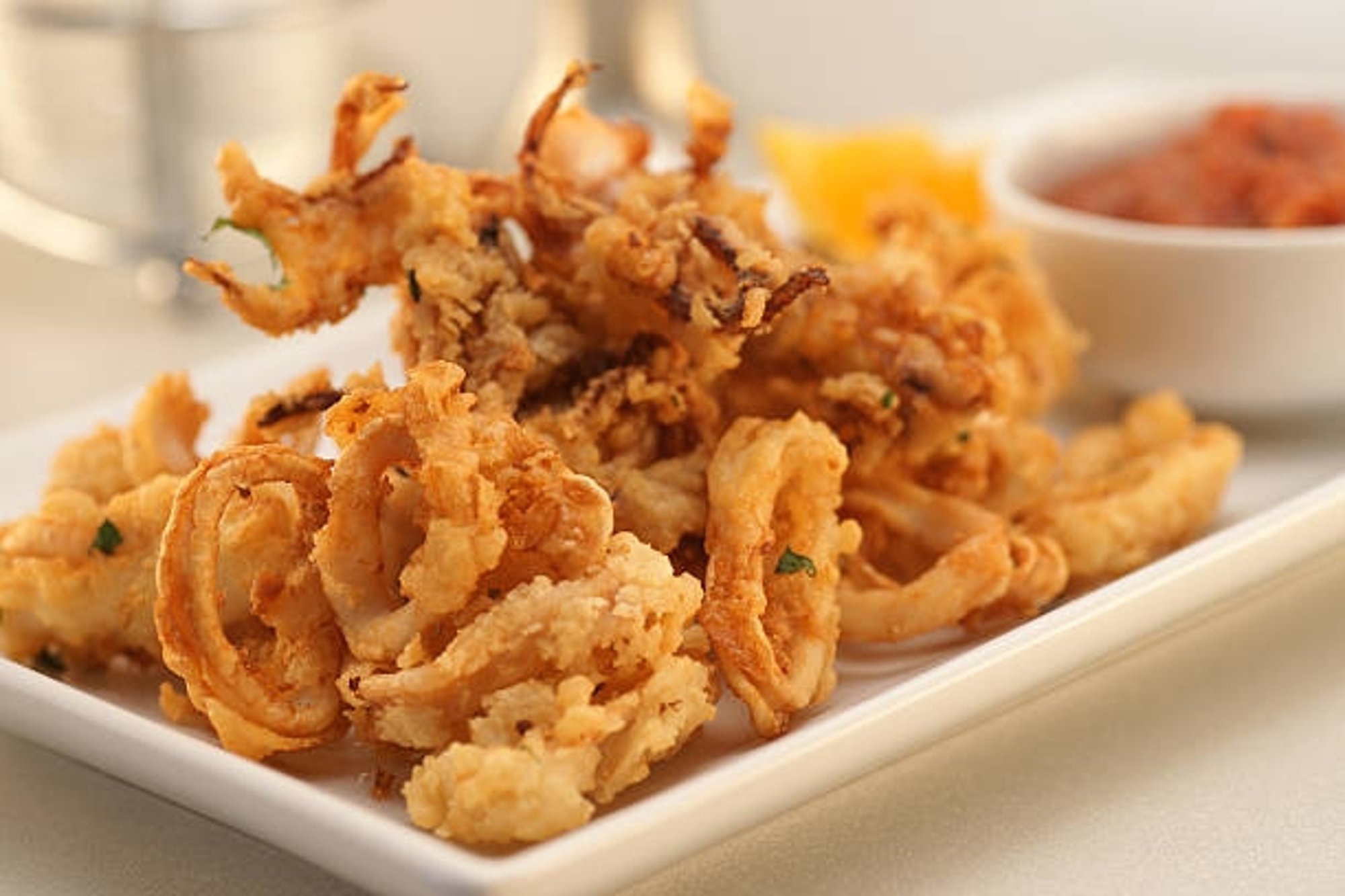 TO Fried Curried Calamari