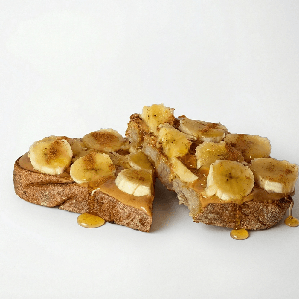 Peanut butter banana toast