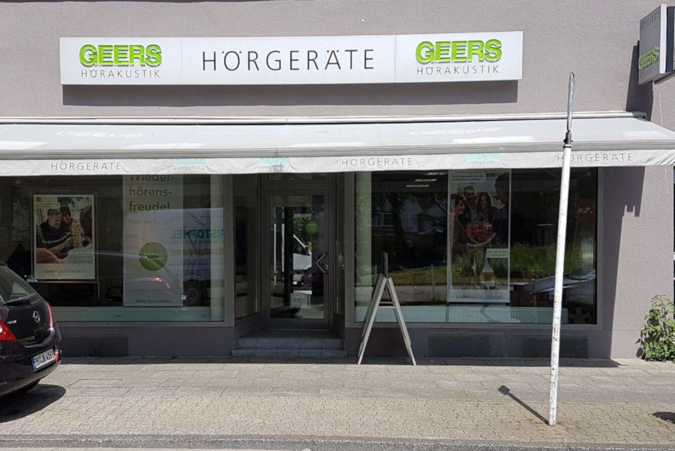 Außenaufnahme vom GEERS Fachgeschäft