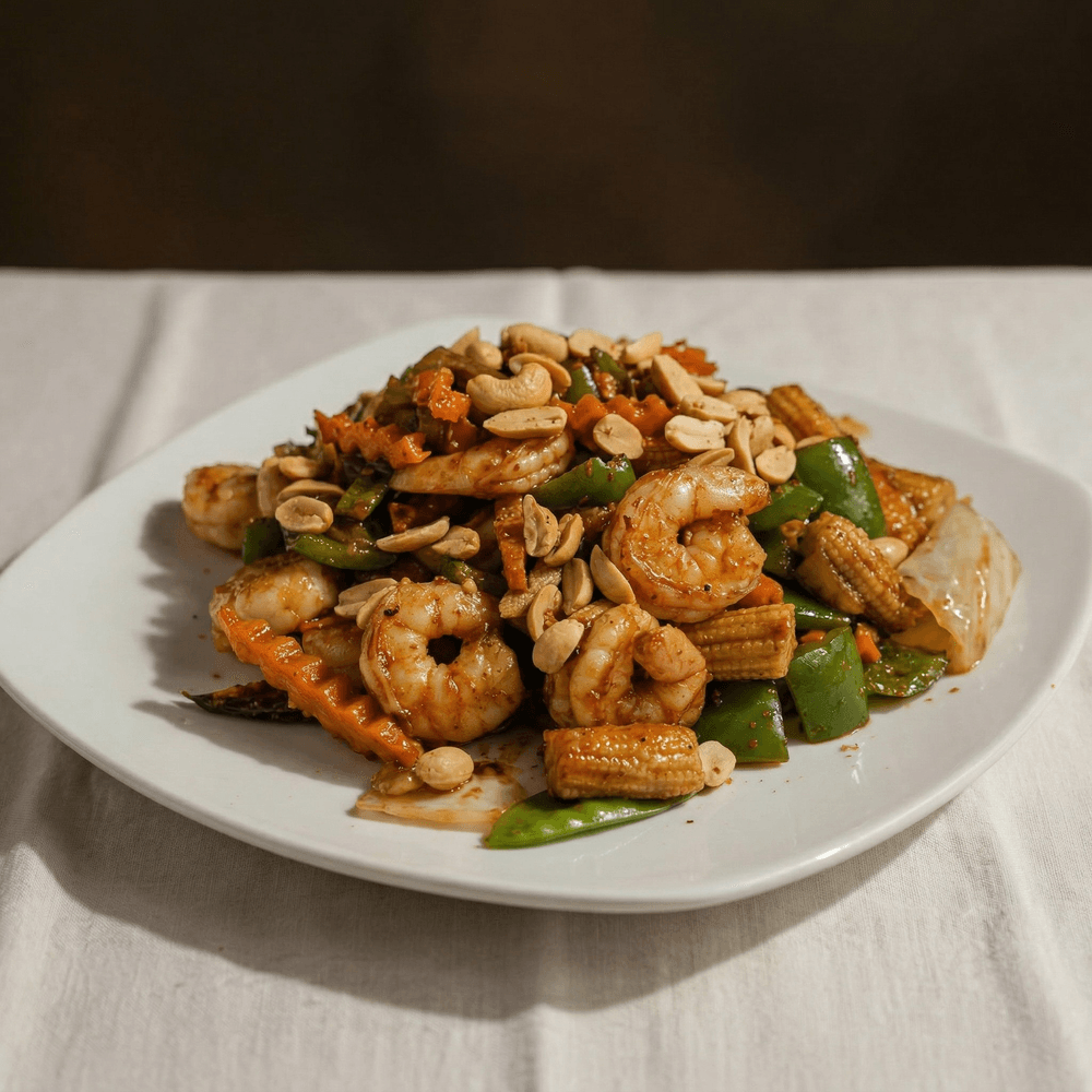 Fresh Jumbo Shrimp Kung Po Style