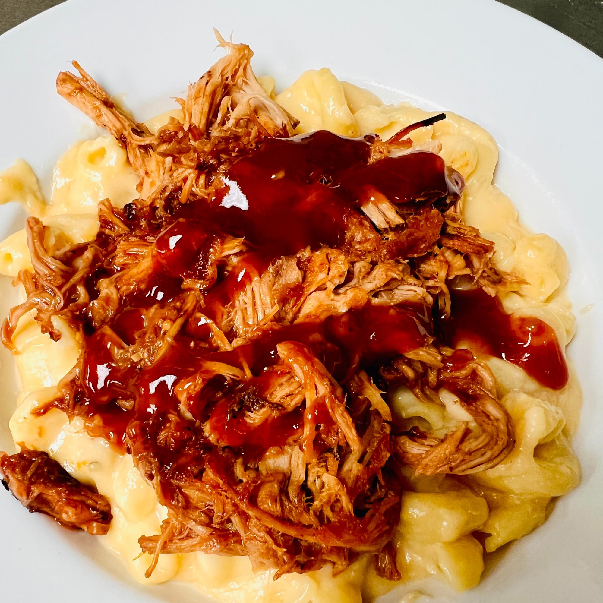 BBQ Four Cheese Mac N Cheese